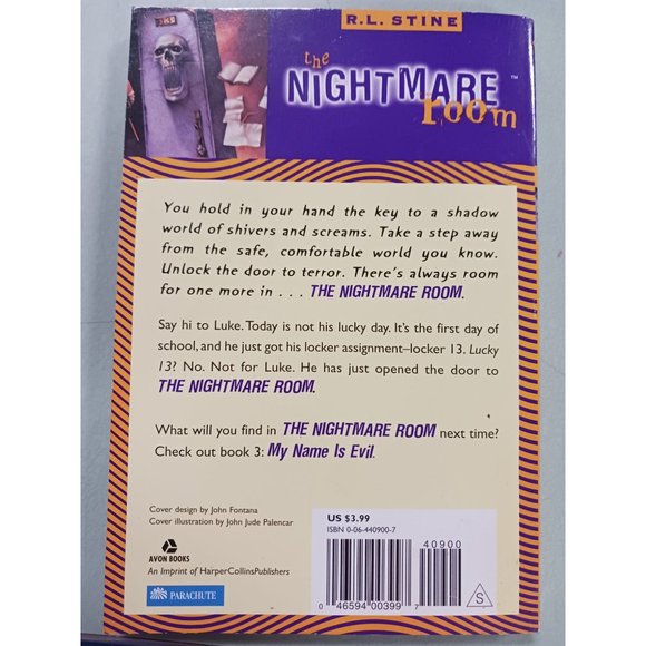R.L. Stine the Nightmare Room Locker 13 Vintage 1st Edition Book 2 - Picture 2 of 4